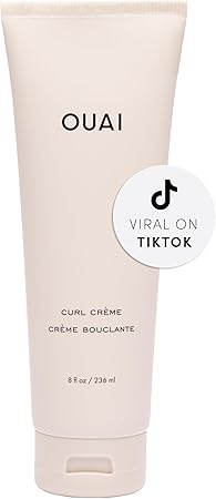 OUAI Curl Cream - Hydrating, Anti-Frizz Curl Enhancer - Babassu and Coconut Oil, Linseed and Chia Seed Oil - Paraben, Phthalate, Sulfate and Silicone-Free Curly Hair