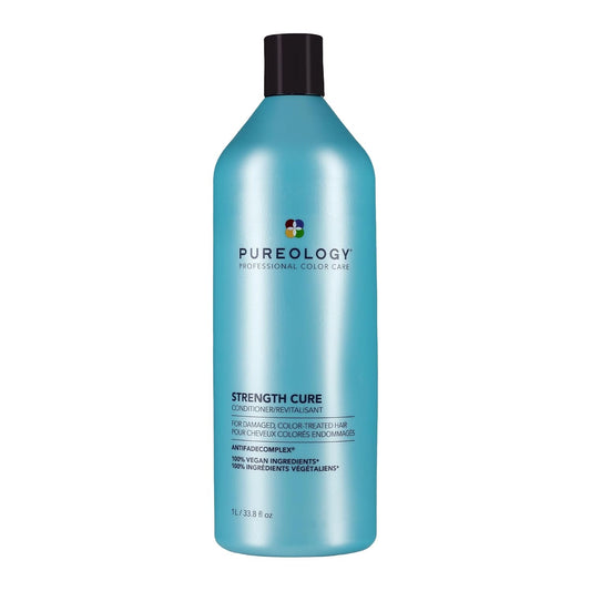Pureology Strength Cure Conditioner, For Damaged & Color-Treated Hair, Renew Strength & Softness, Vegan & Sulfate-Free Formula