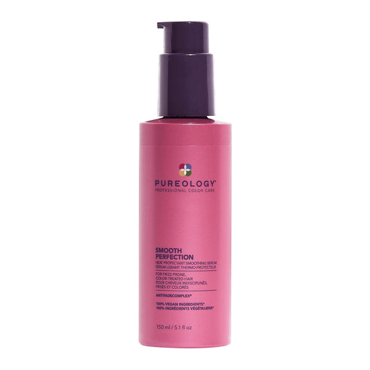 Pureology Smooth Perfection Serum for Frizzy, Color-Treated Hair | Sulfate-Free | Vegan - 150 Milliliters